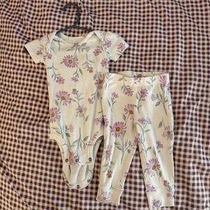 Carter's Floral Kids Matching Set - White and Purple
